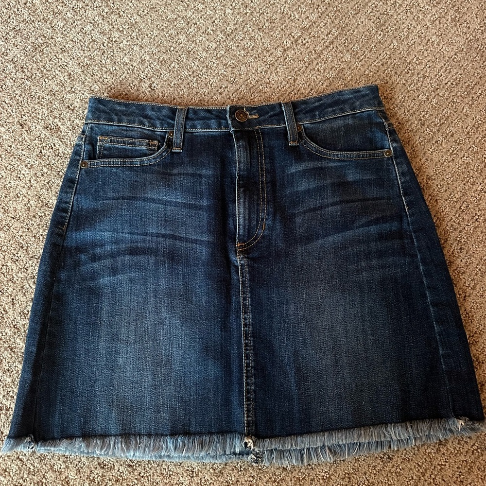 Just Black Dark Denim Mini Skirt